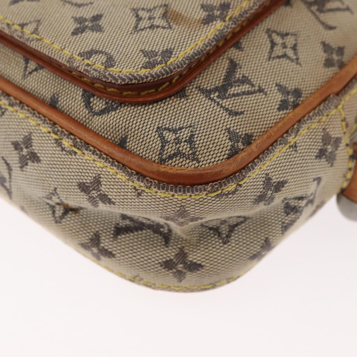 LOUIS VUITTON Monogram Mini Juliet MM Shoulder Bag Blue M92004 LV Auth BA12745