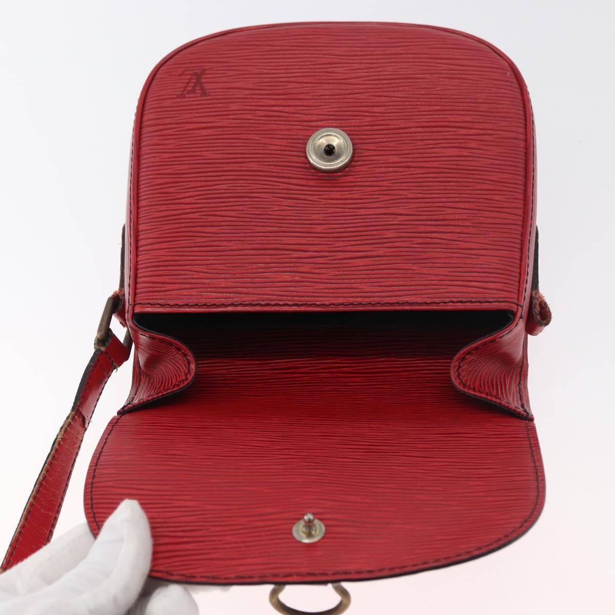 LOUIS VUITTON Epi Saint Cloud PM Shoulder Bag Red M52217 LV Auth BA12748