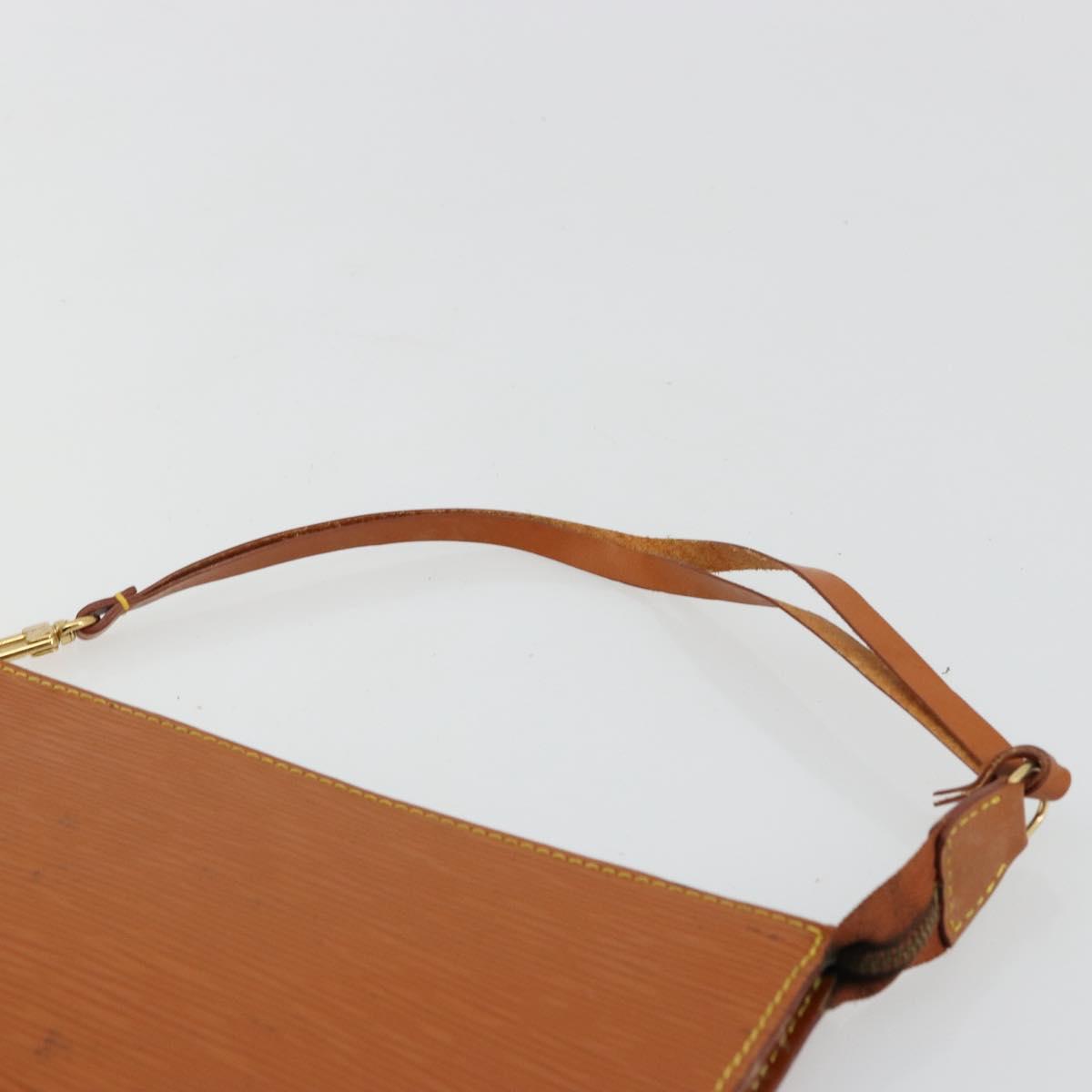 LOUIS VUITTON Epi Pochette Accessoires Pouch Brown M52953 LV Auth BA12751