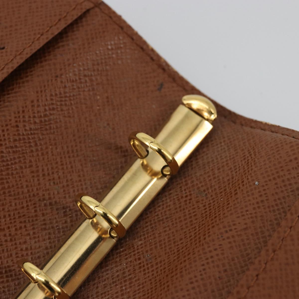 LOUIS VUITTON Monogram Agenda PM Day Planner Cover R20005 LV Auth BA12752