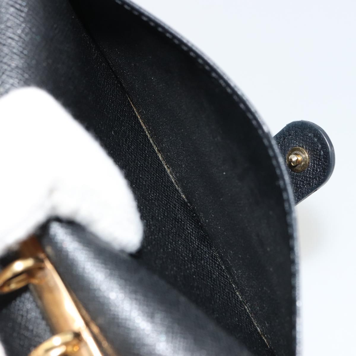 LOUIS VUITTON Epi Agenda PM Day Planner Cover Black R20092 LV Auth BA12755