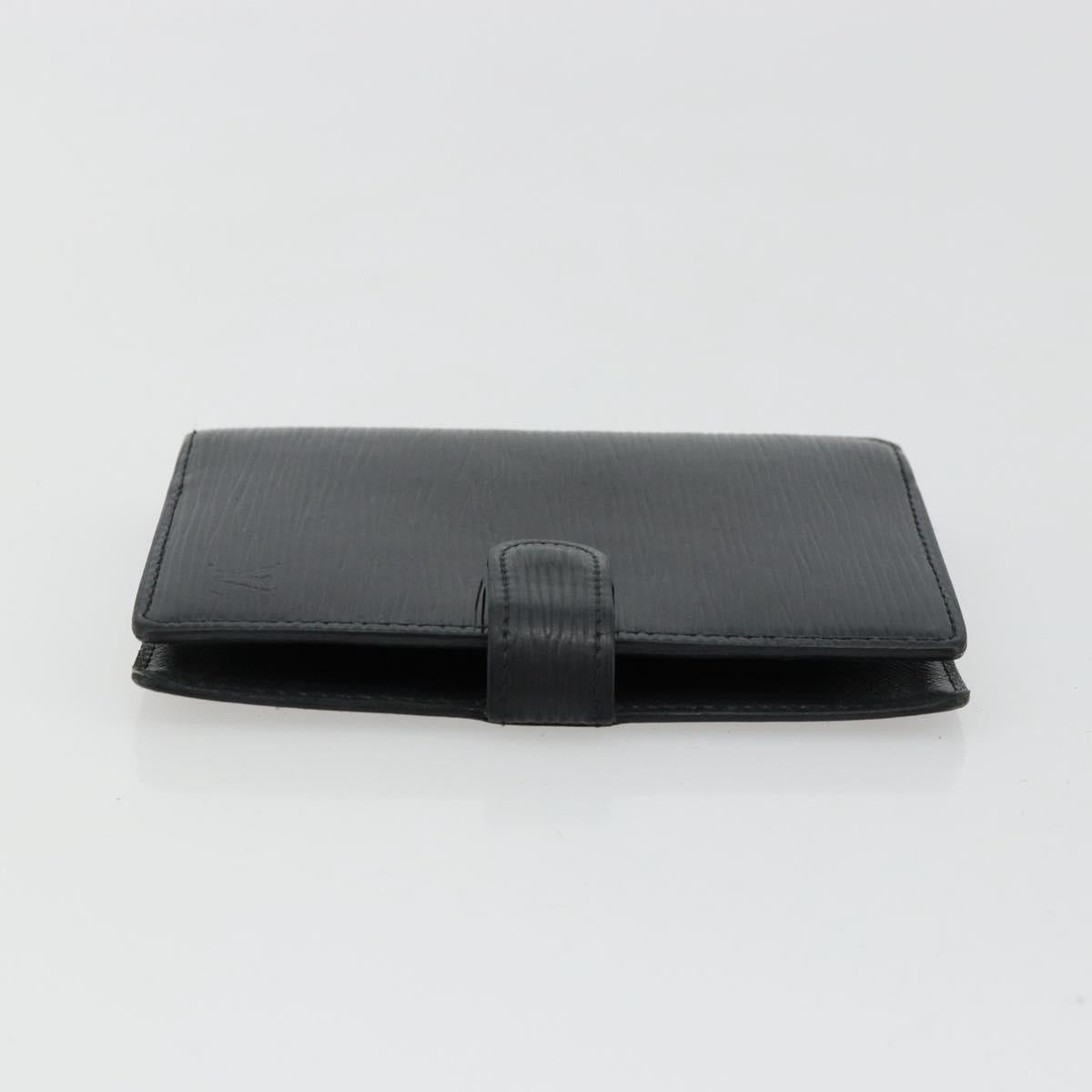 LOUIS VUITTON Epi Agenda PM Day Planner Cover Black R20092 LV Auth BA12755