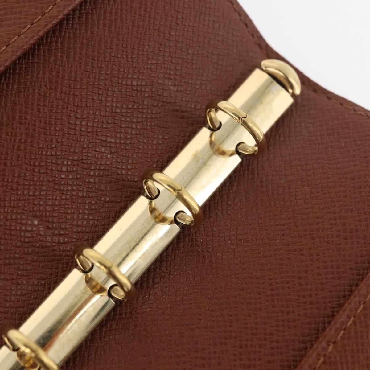 LOUIS VUITTON Monogram Agenda PM Day Planner Cover R20005 LV Auth BA12756