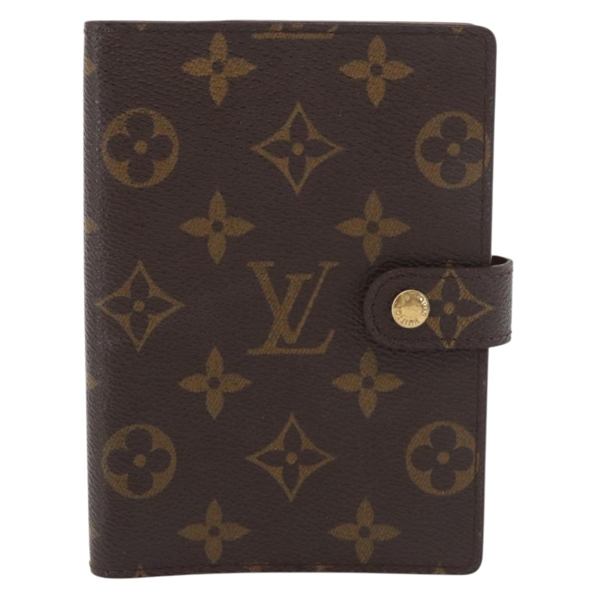 LOUIS VUITTON Monogram Agenda PM Day Planner Cover R20005 LV Auth BA12756
