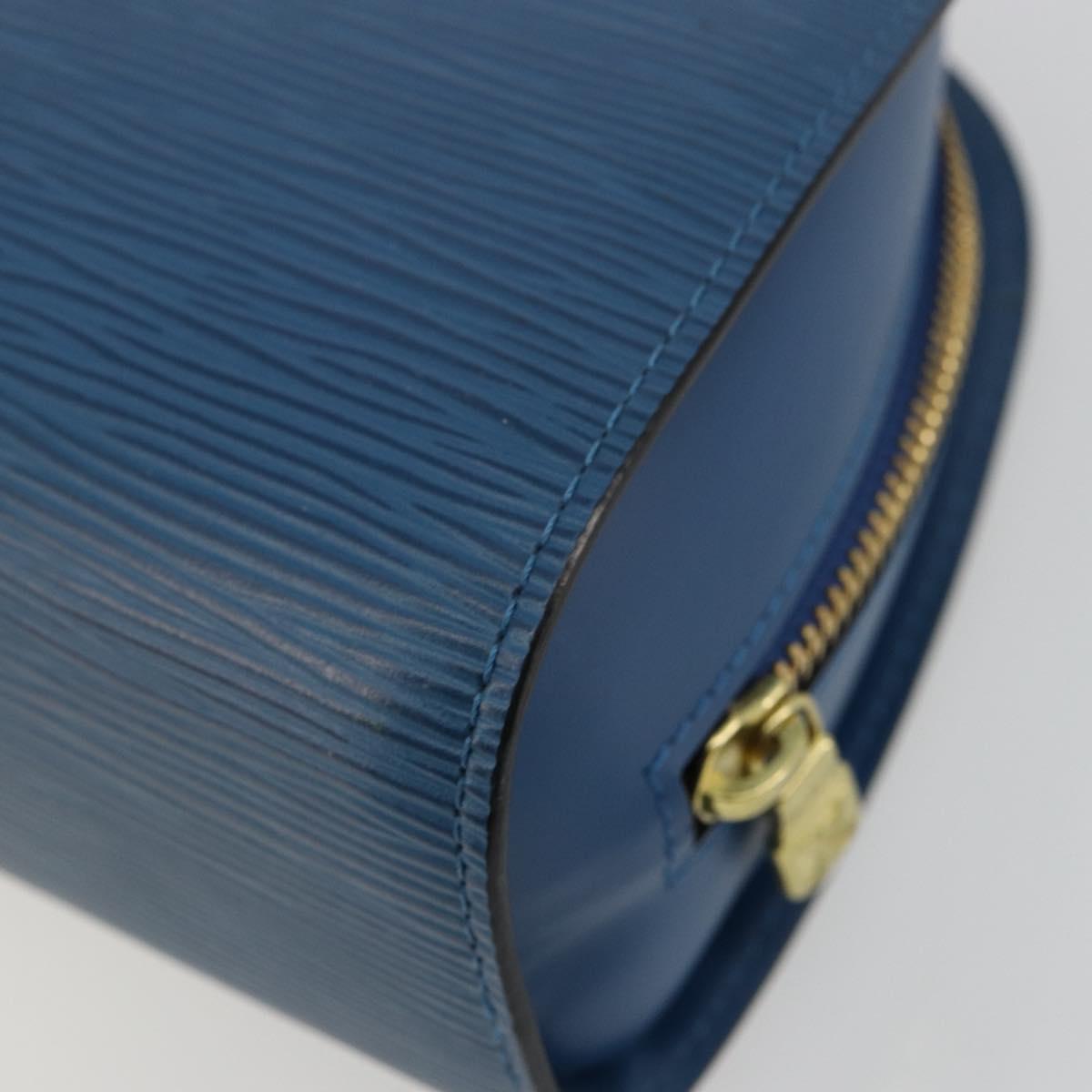 LOUIS VUITTON Epi Dauphine GM Pouch Blue M48435 LV Auth BA12758