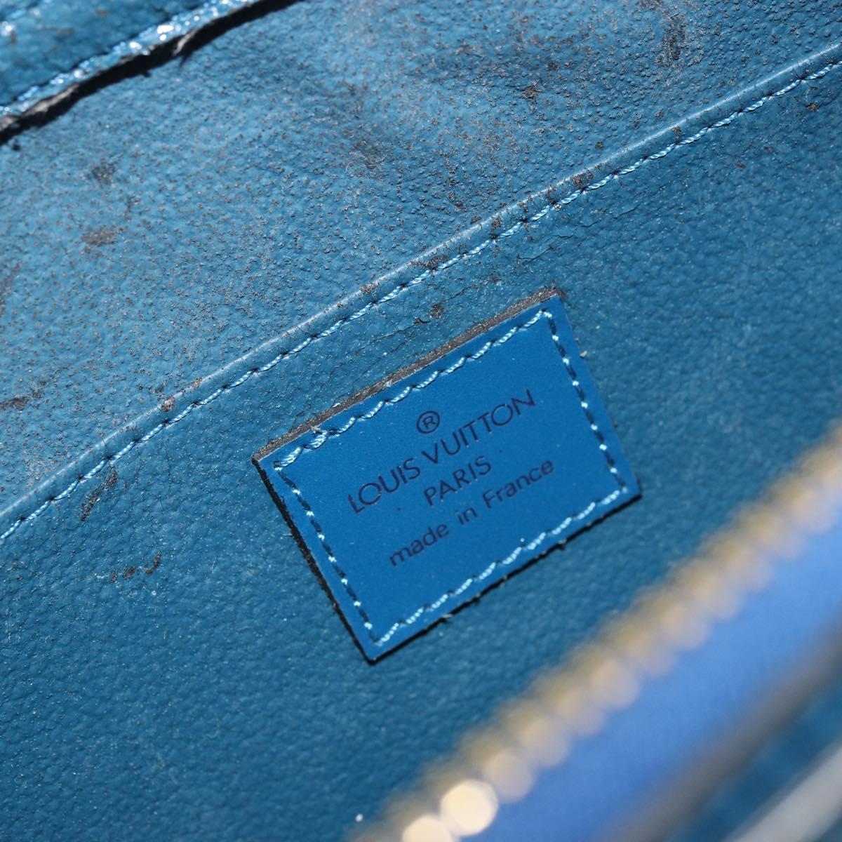 LOUIS VUITTON Epi Dauphine GM Pouch Blue M48435 LV Auth BA12758