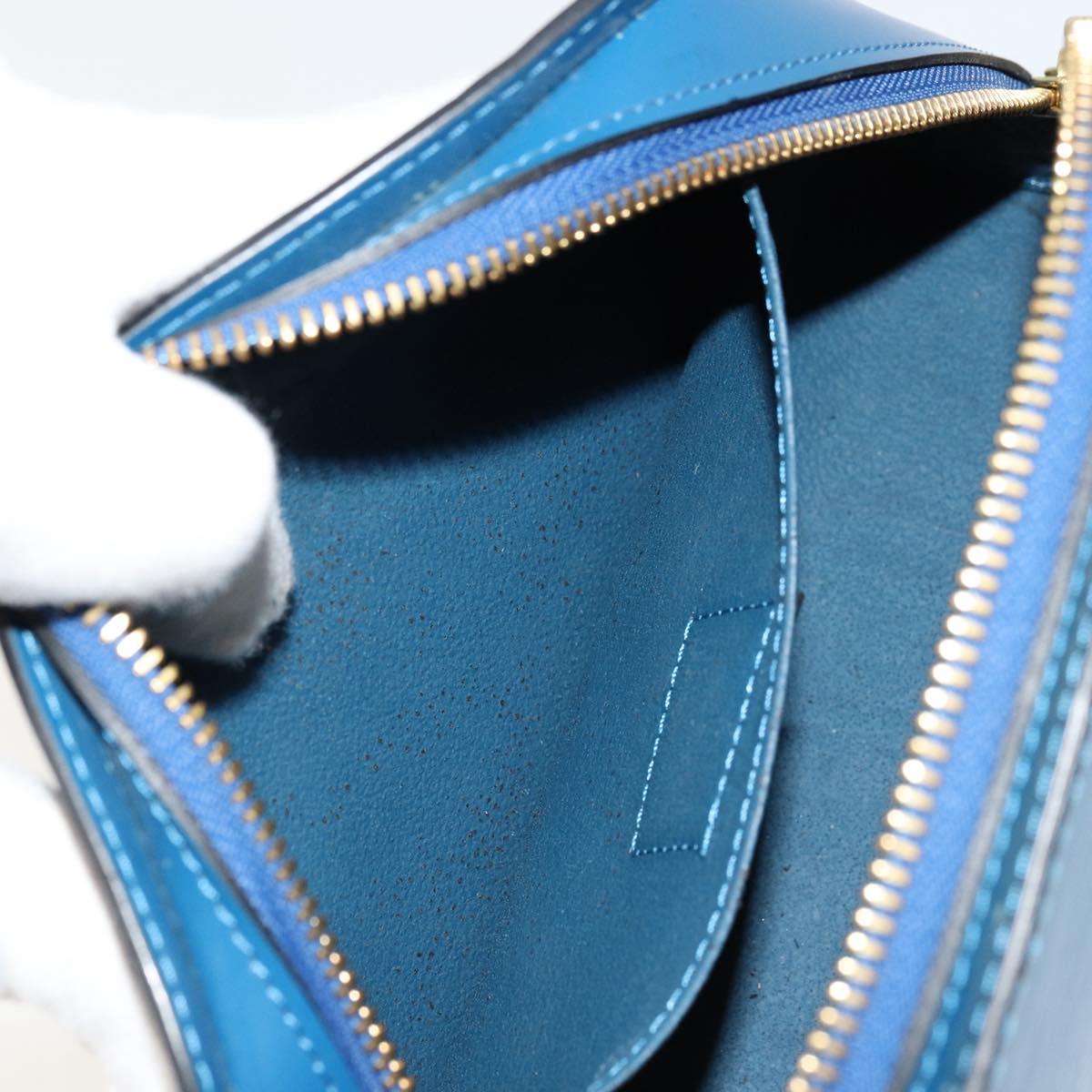 LOUIS VUITTON Epi Dauphine GM Pouch Blue M48435 LV Auth BA12758