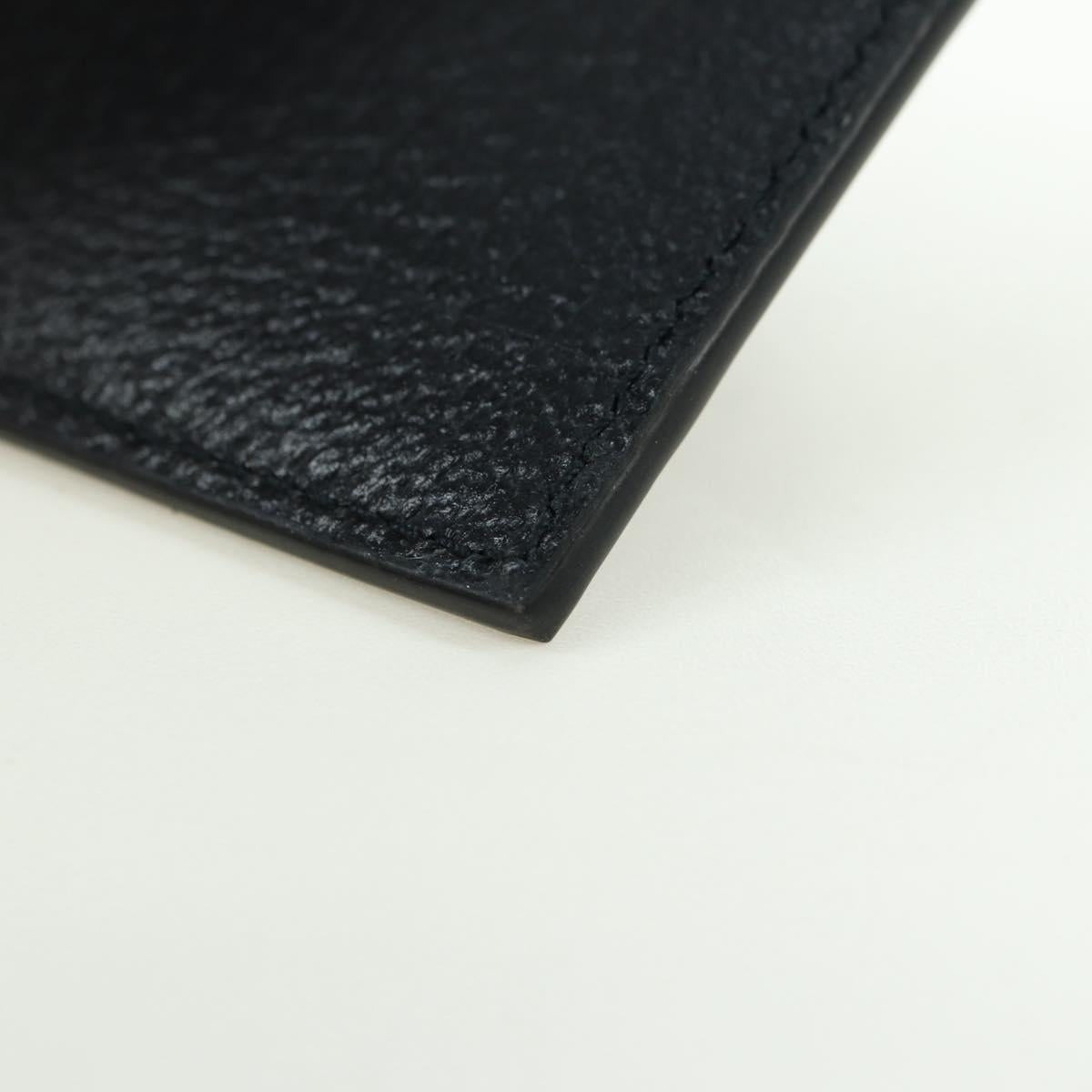 GUCCI Horsebit Card Case Playing Cards Set Leather Navy Auth BA12759M