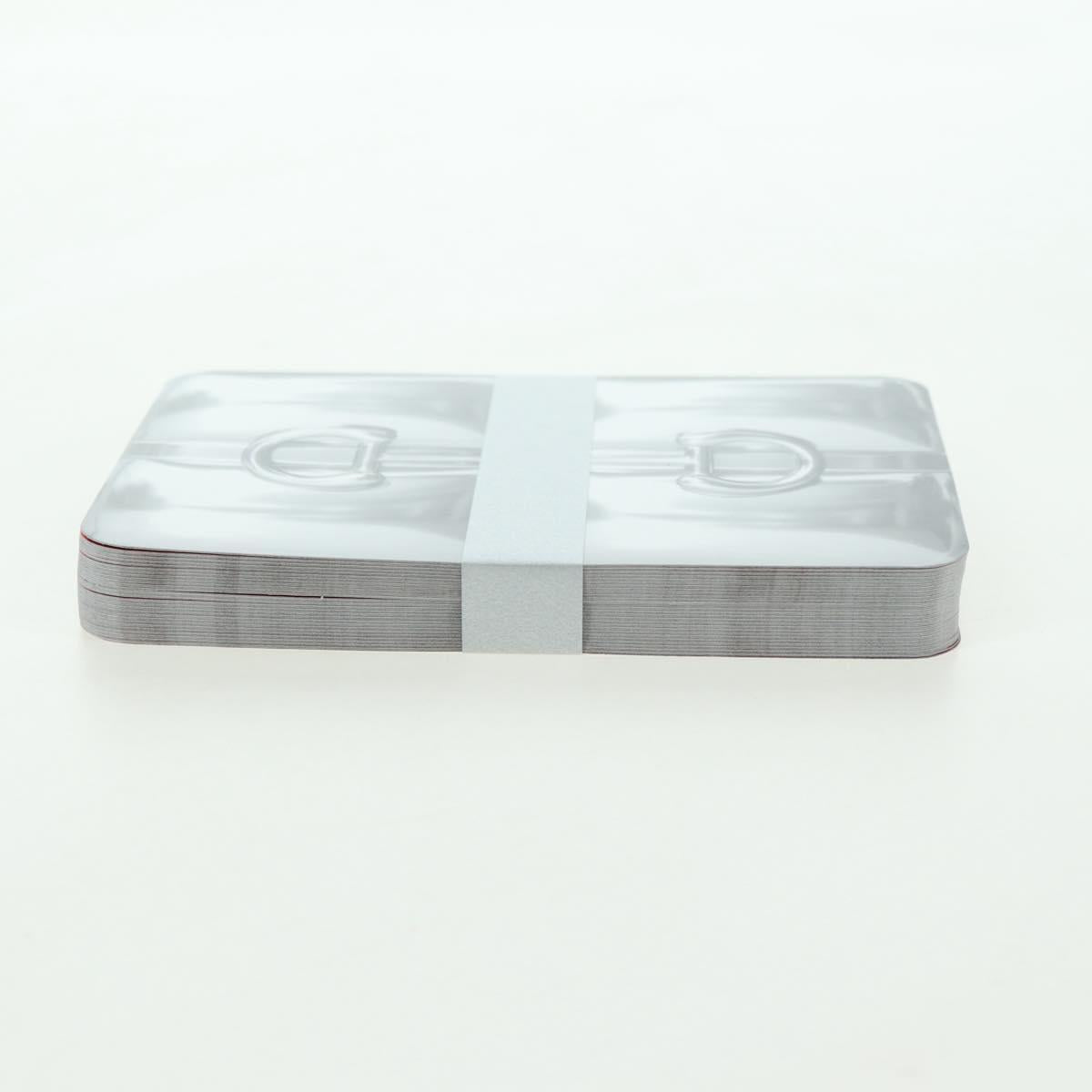 GUCCI Horsebit Card Case Playing Cards Set Leather Navy Auth BA12759M