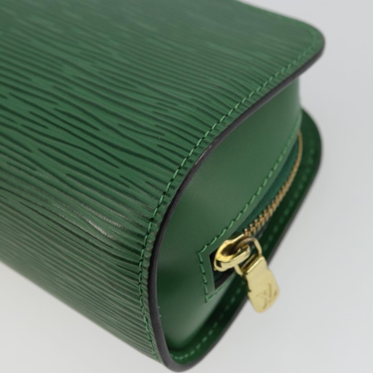 LOUIS VUITTON Epi Dauphine PM Cosmetic Pouch Green M48444 LV Auth BA12760