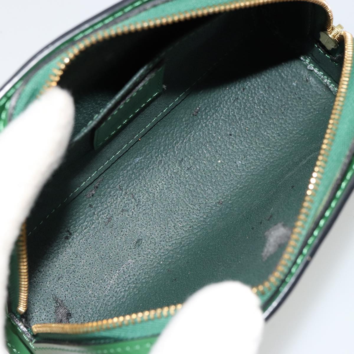 LOUIS VUITTON Epi Dauphine PM Cosmetic Pouch Green M48444 LV Auth BA12760