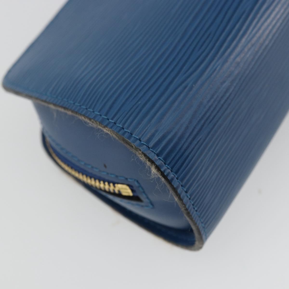LOUIS VUITTON Epi Dauphine PM Pouch Blue M48445 LV Auth BA12762