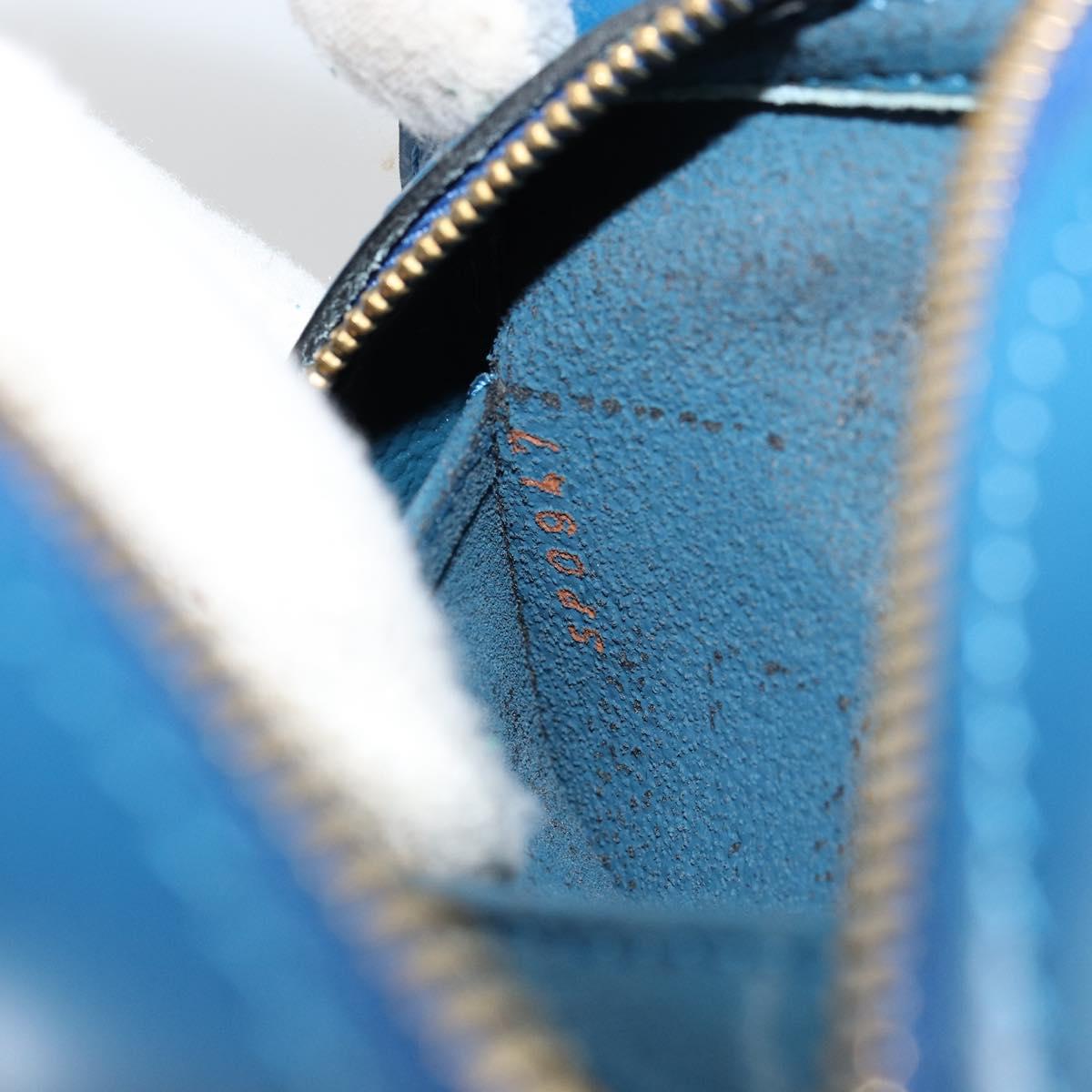 LOUIS VUITTON Epi Dauphine PM Pouch Blue M48445 LV Auth BA12762