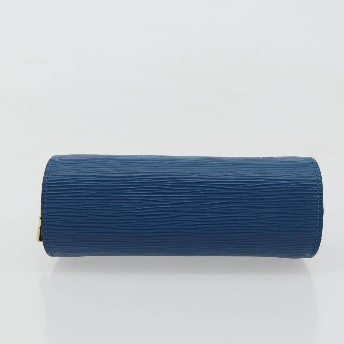 LOUIS VUITTON Epi Dauphine PM Pouch Blue M48445 LV Auth BA12762