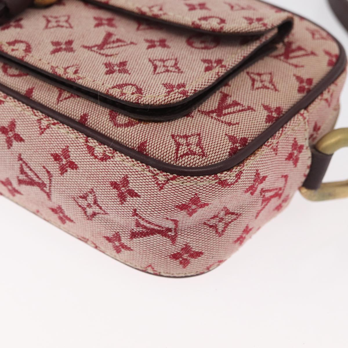 LOUIS VUITTON Monogram Mini Juliet MM Shoulder Bag Red M92219 LV Auth BA12763