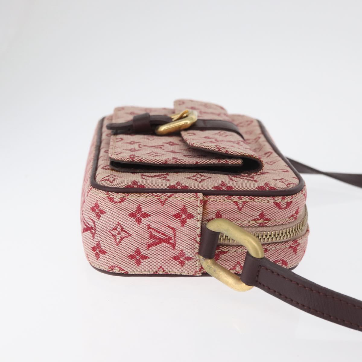 LOUIS VUITTON Monogram Mini Juliet MM Shoulder Bag Red M92219 LV Auth BA12763