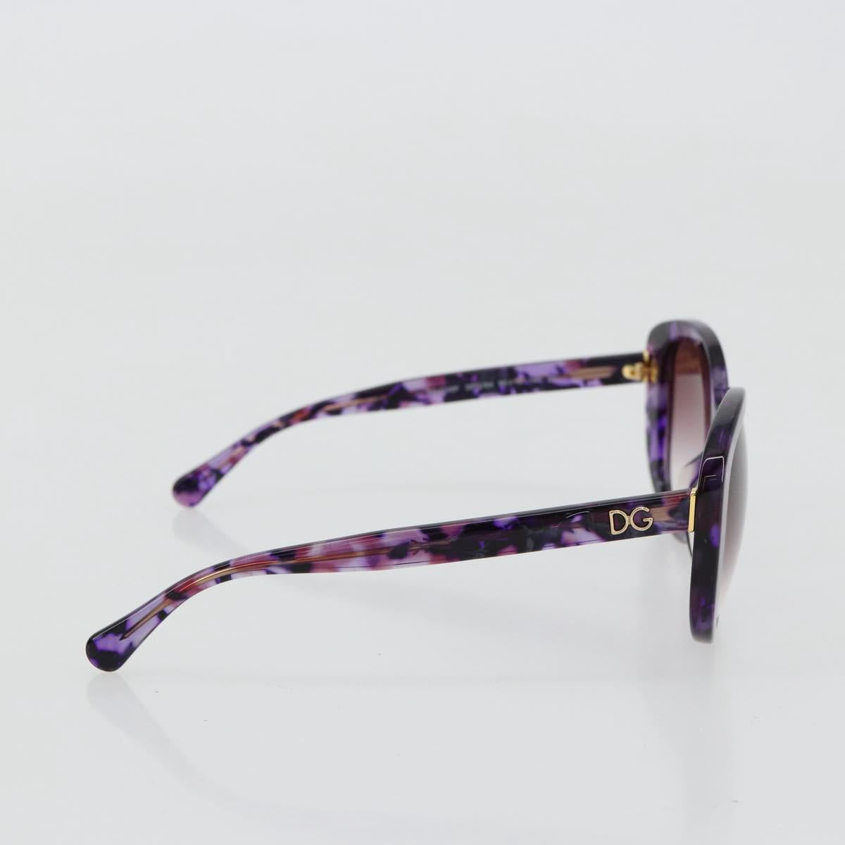 DOLCE&GABBANA Sunglasses plastic Purple Auth BA12767
