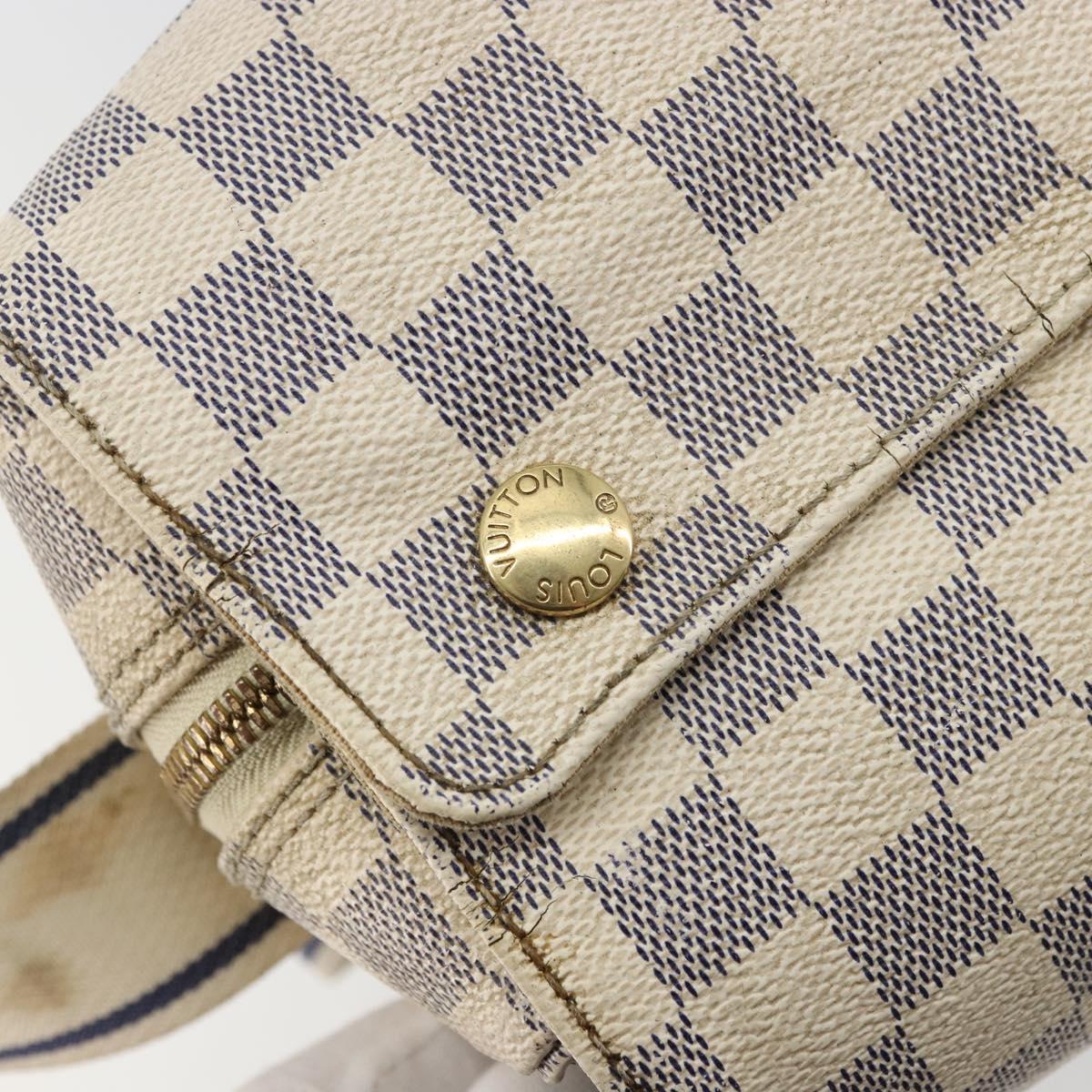 LOUIS VUITTON Damier Azur Naviglio Shoulder Bag N51189 LV Auth BA12769