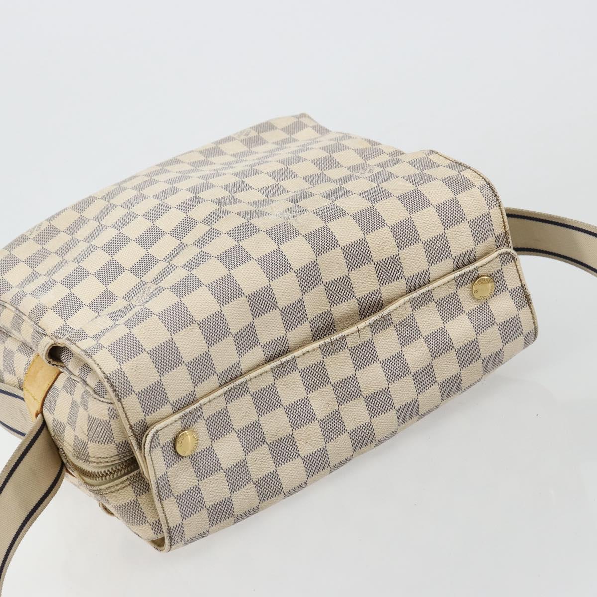 LOUIS VUITTON Damier Azur Naviglio Shoulder Bag N51189 LV Auth BA12769
