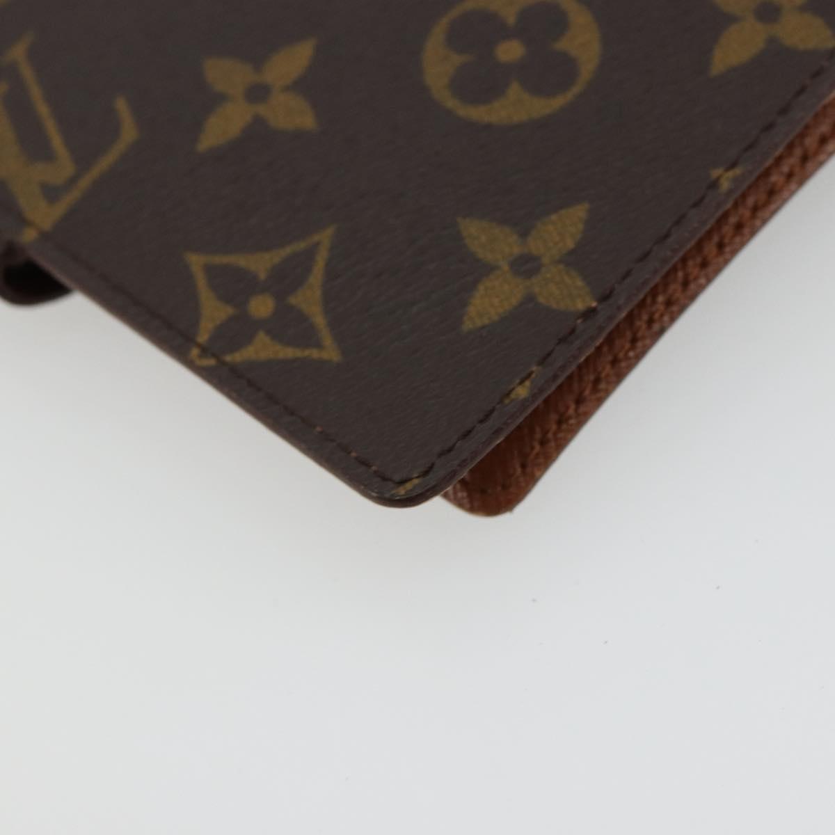 LOUIS VUITTON Monogram Agenda PM Day Planner Cover R20005 LV Auth BA12775