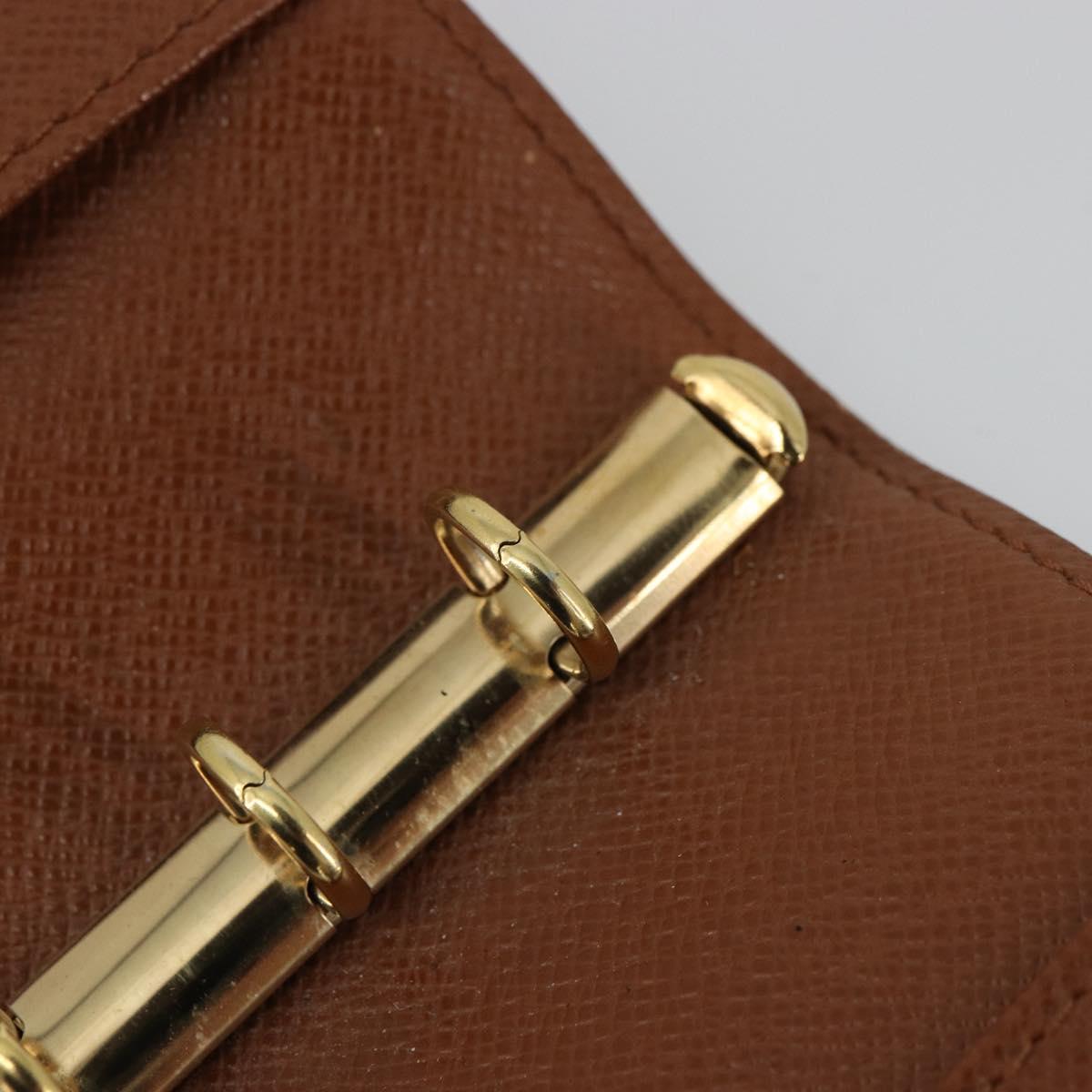 LOUIS VUITTON Monogram Agenda PM Day Planner Cover R20005 LV Auth BA12775