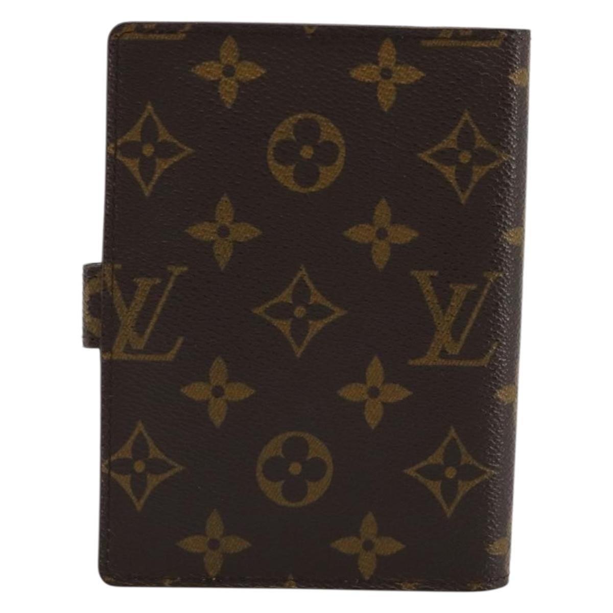 LOUIS VUITTON Monogram Agenda PM Day Planner Cover R20005 LV Auth BA12775