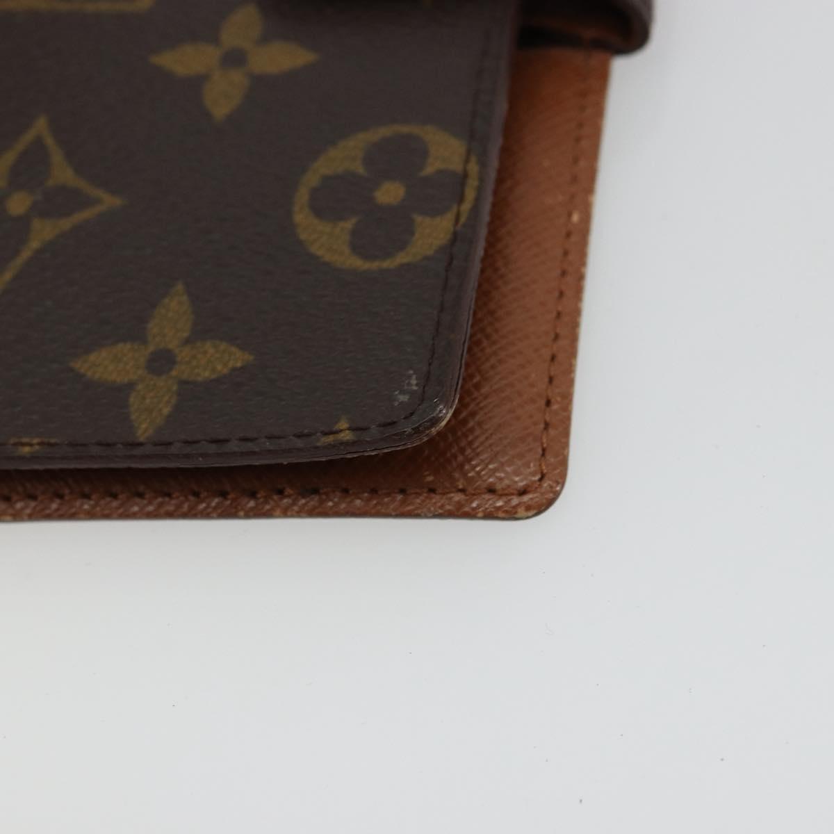 LOUIS VUITTON Monogram Agenda PM Day Planner Cover R20005 LV Auth BA12775