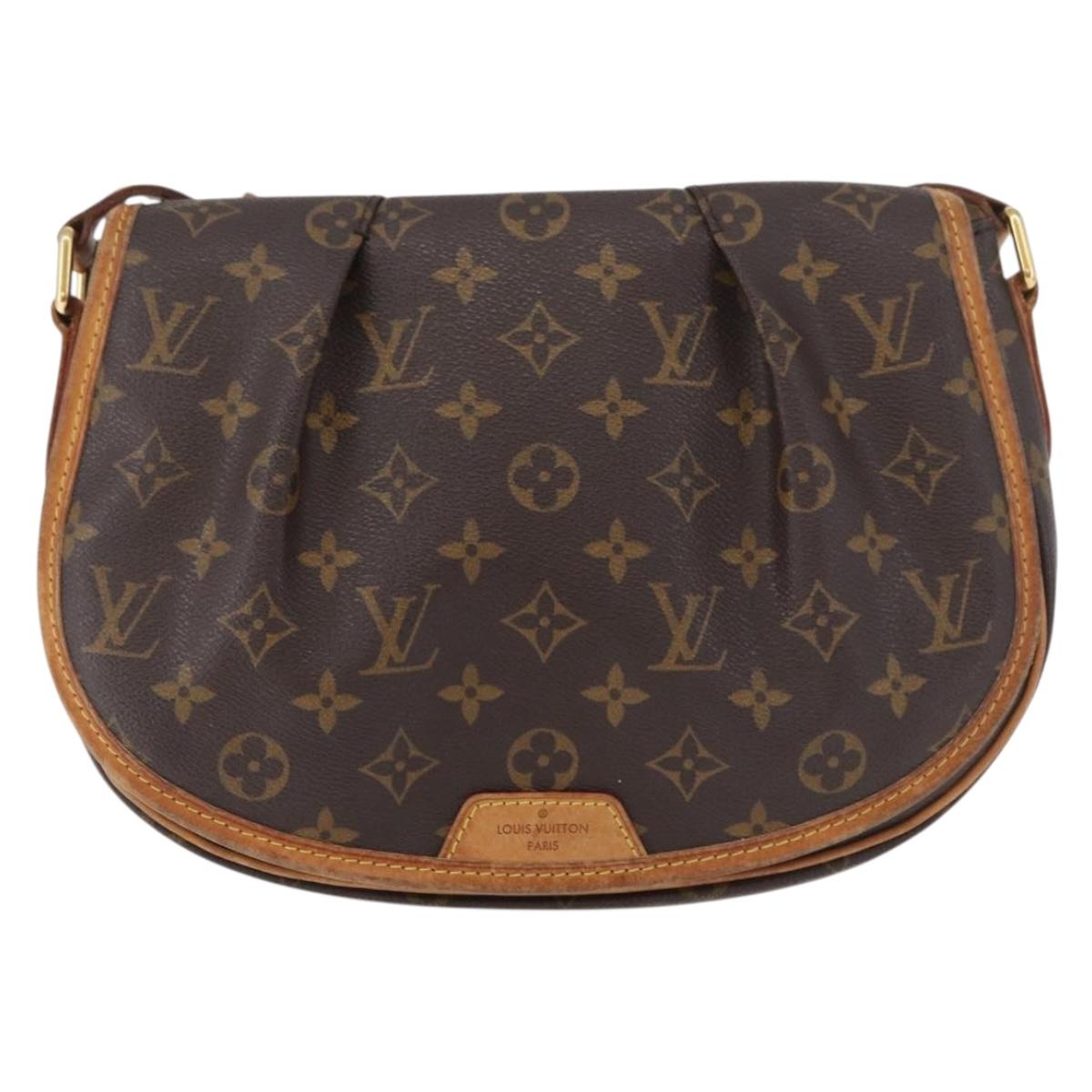 LOUIS VUITTON Monogram Menilmontant PM Shoulder Bag M40474 LV Auth BA12779