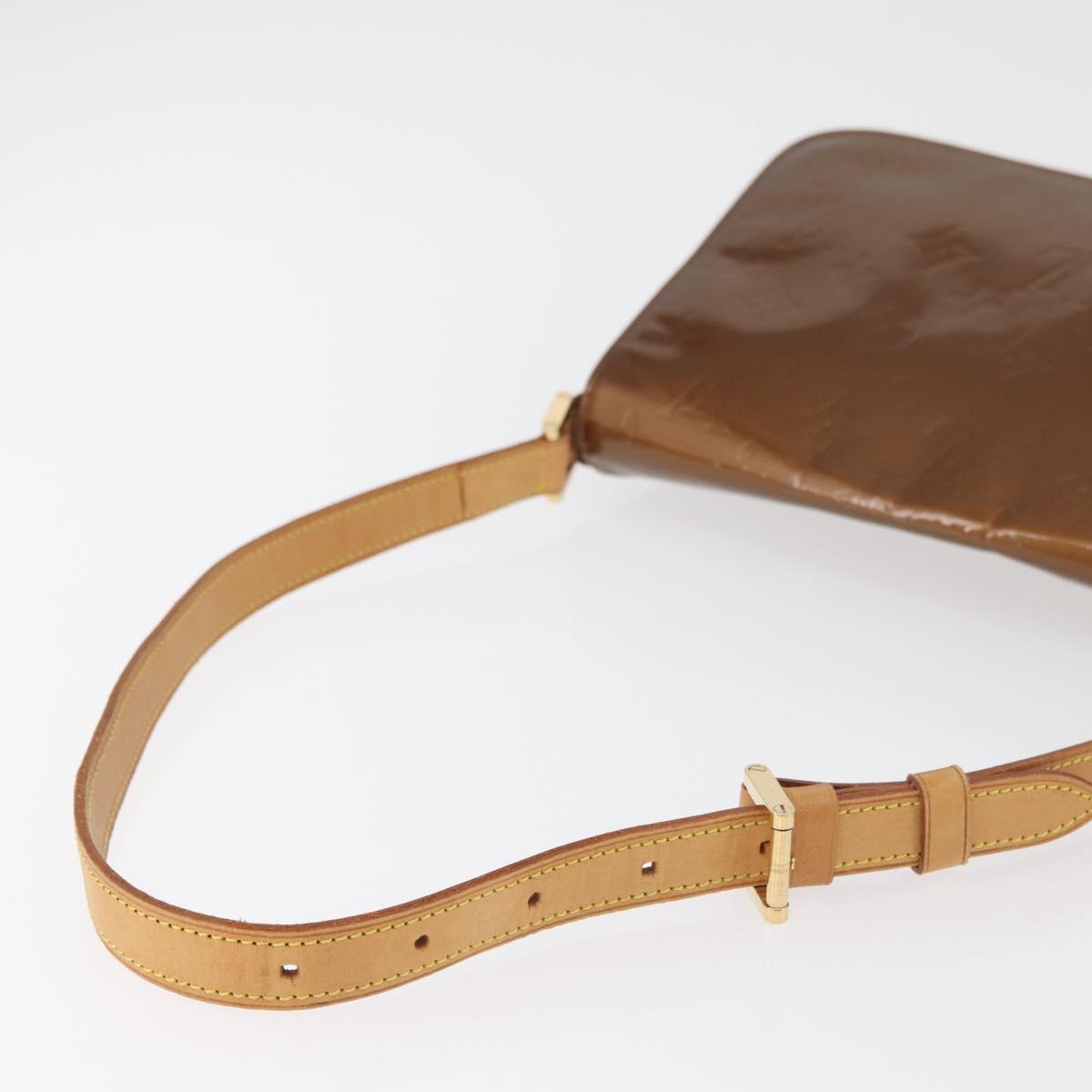 LOUIS VUITTON Monogram Vernis Thompson Street Bag Bronze M91124 LV Auth BA12784