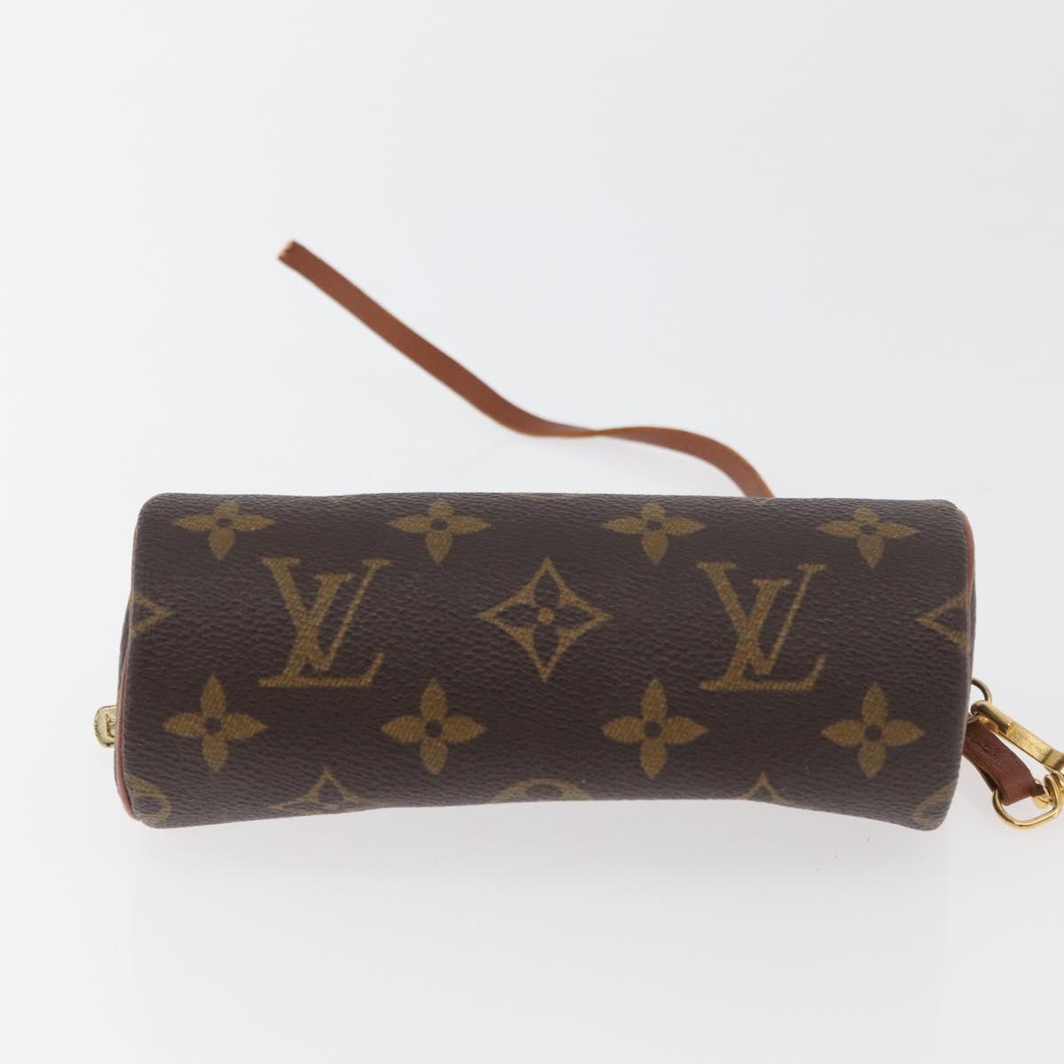 LOUIS VUITTON Monogram Papillon Pouch LV Auth BA12789