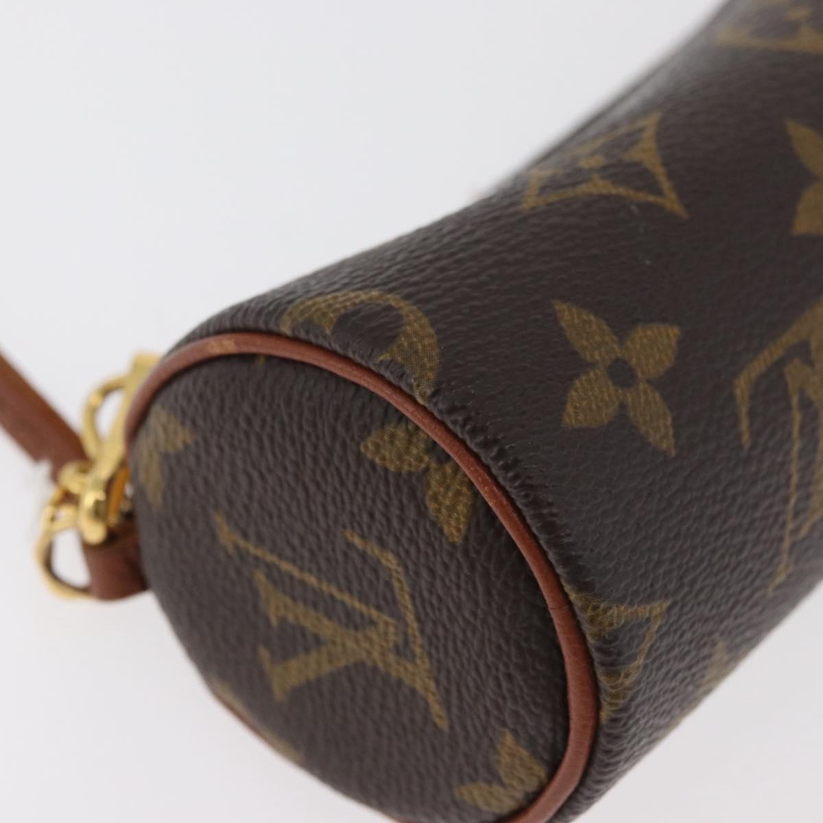 LOUIS VUITTON Monogram Papillon Pouch LV Auth BA12789
