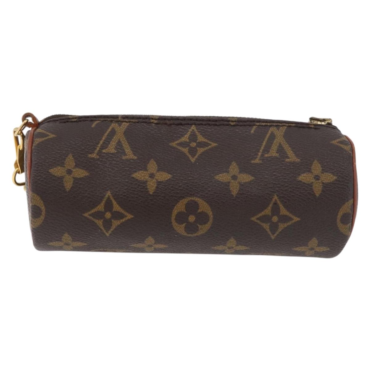 LOUIS VUITTON Monogram Papillon Pouch LV Auth BA12789