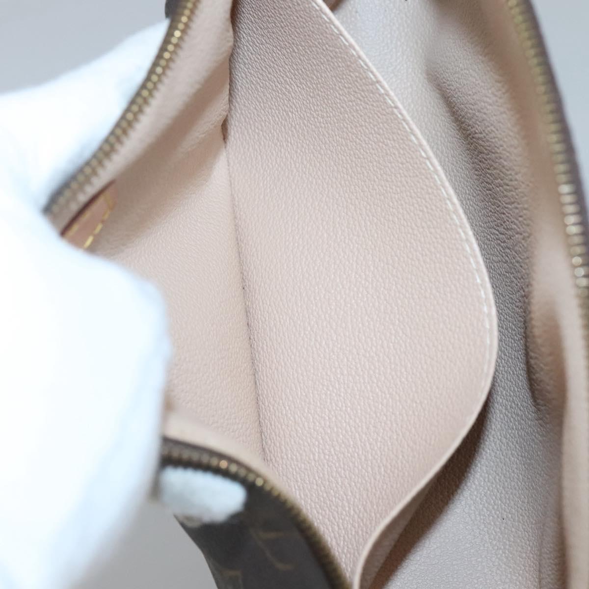 LOUIS VUITTON Monogram Trousse Demi Ronde Cosmetic Pouch M47520 LV Auth BA1279