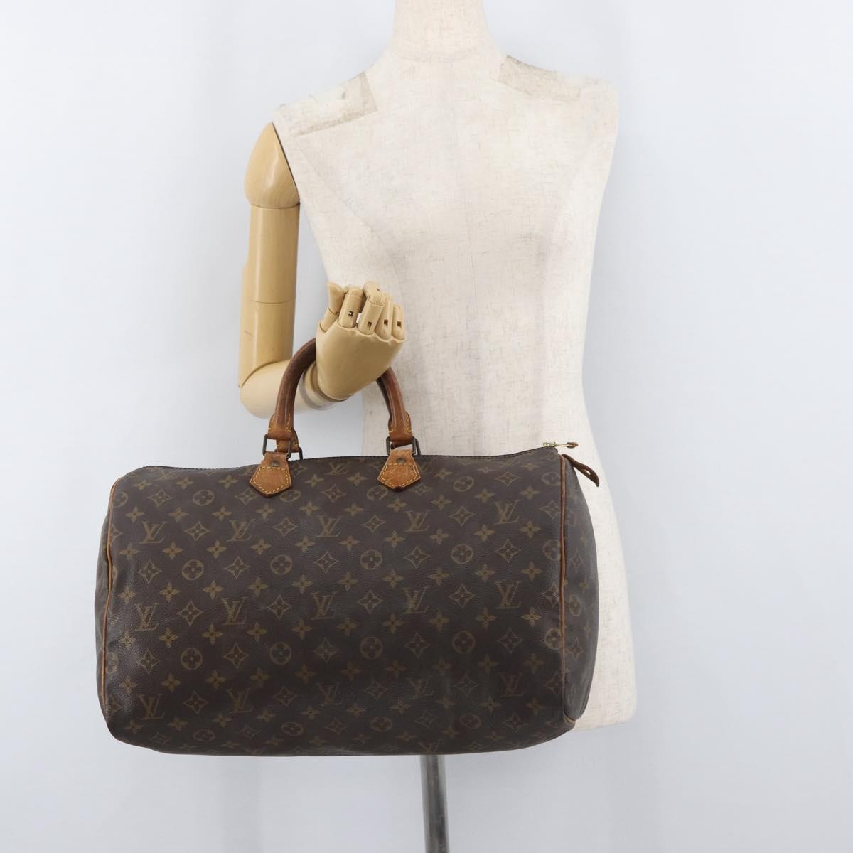 LOUIS VUITTON Monogram Speedy 40 Hand Bag M41522 LV Auth BA12812