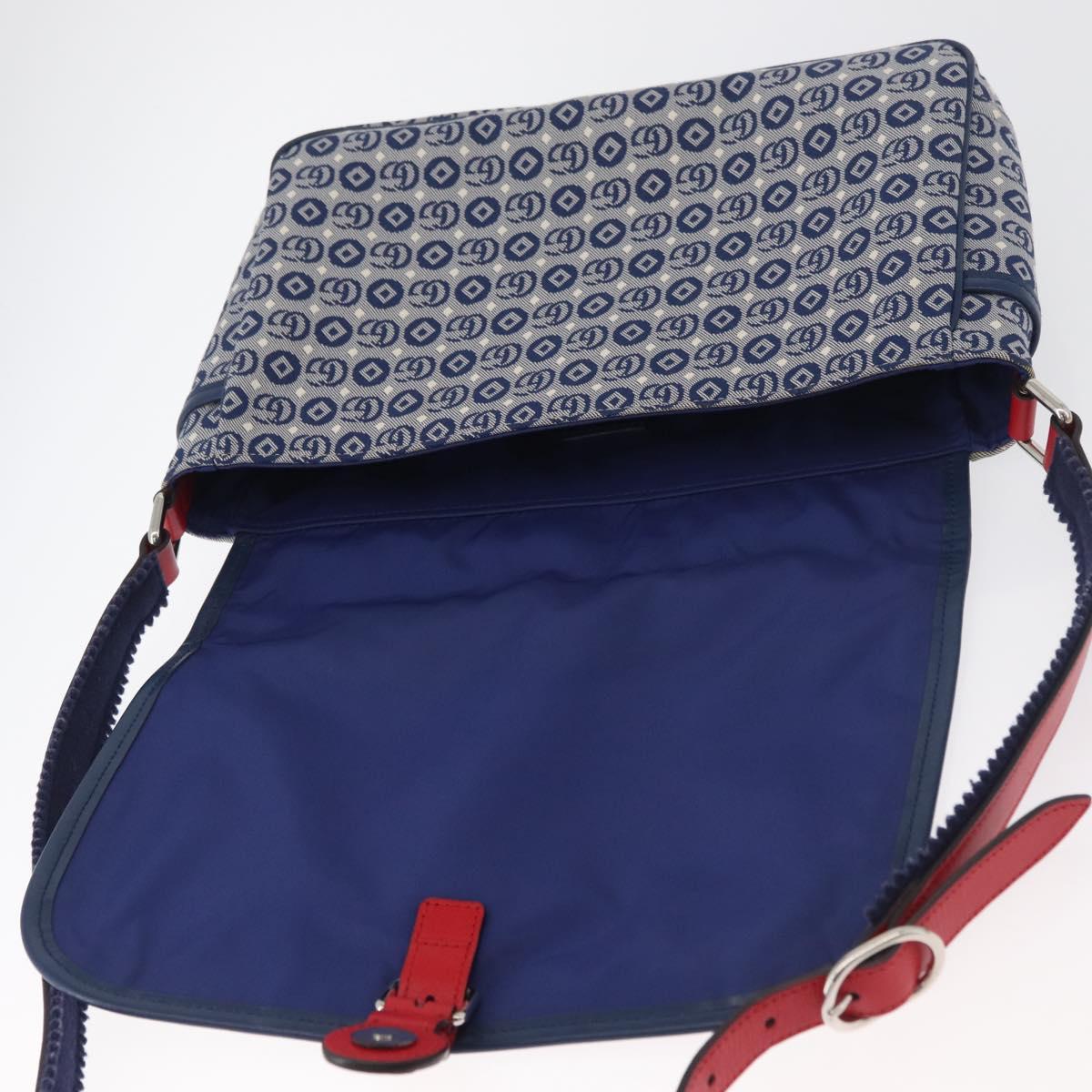 GUCCI Children's Shoulder Bag Canvas Silver Blue 664143 Auth BA12815