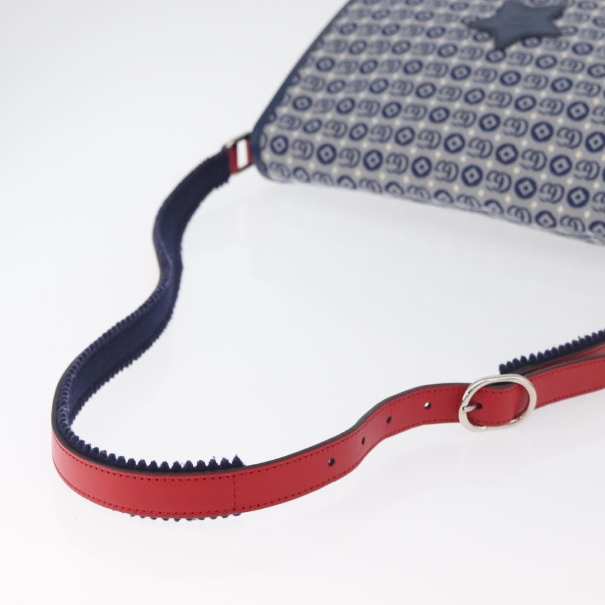 GUCCI Children's Shoulder Bag Canvas Silver Blue 664143 Auth BA12815