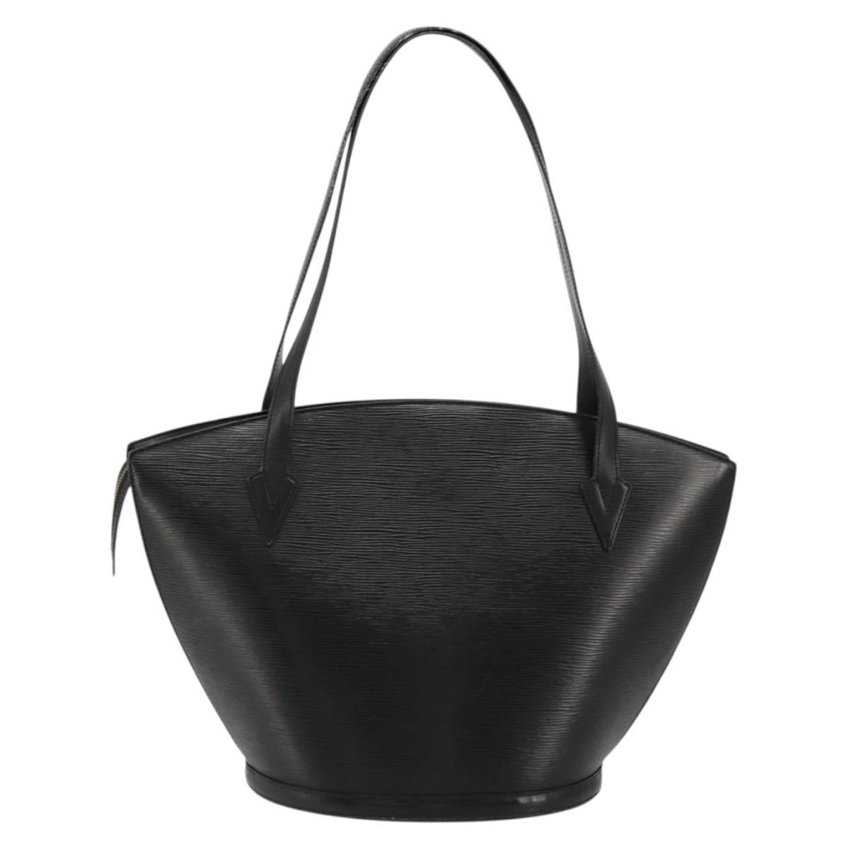 LOUIS VUITTON Epi Saint Jacques Shopping Shoulder Bag Black M52272 Auth BA12821
