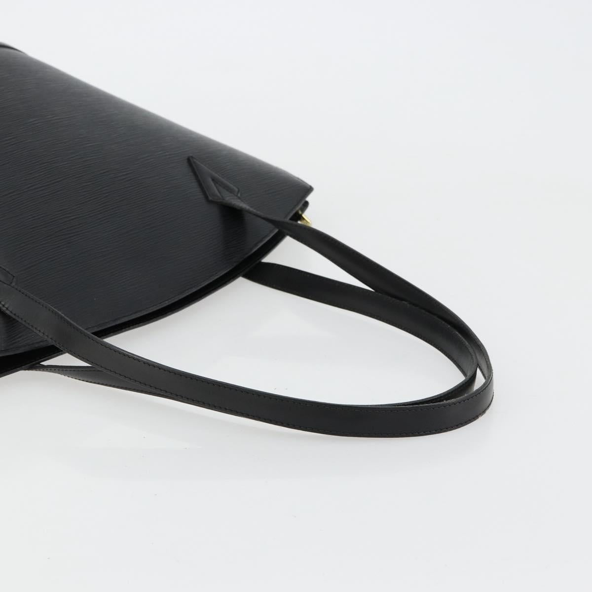 LOUIS VUITTON Epi Saint Jacques Shopping Shoulder Bag Black M52272 Auth BA12821
