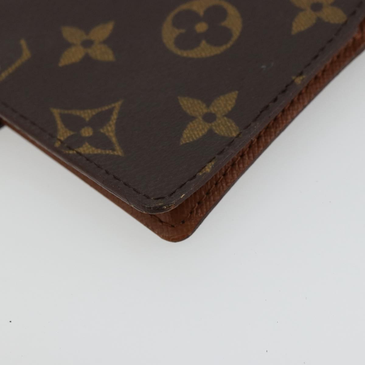 LOUIS VUITTON Monogram Agenda PM Day Planner Cover R20005 LV Auth BA12824