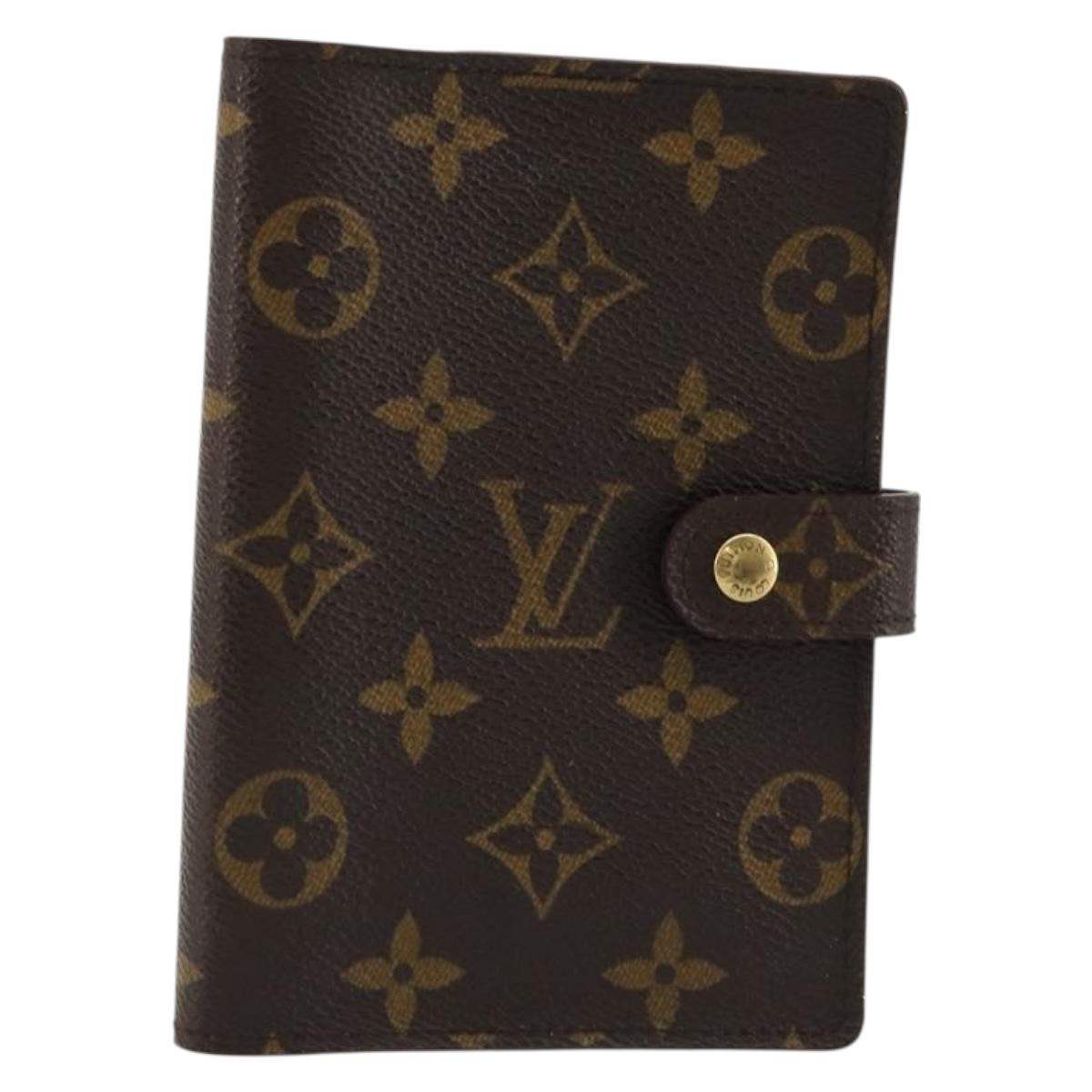 LOUIS VUITTON Monogram Agenda PM Day Planner Cover R20005 LV Auth BA12824