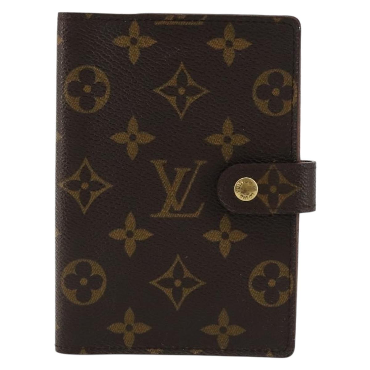 LOUIS VUITTON Monogram Agenda PM Day Planner Cover R20005 LV Auth BA12824