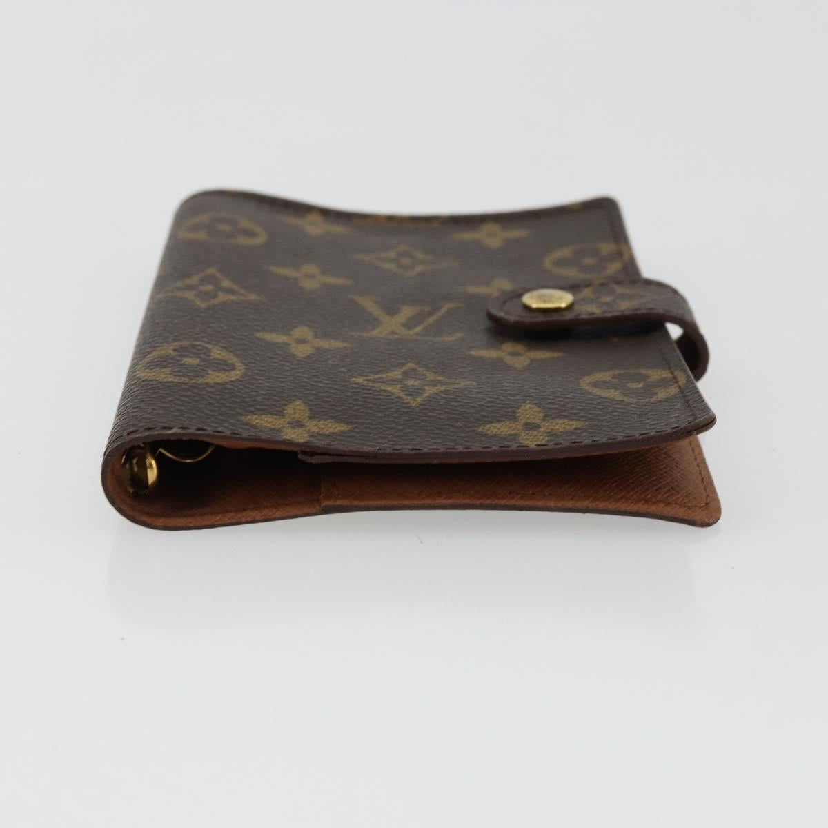 LOUIS VUITTON Monogram Agenda PM Day Planner Cover R20005 LV Auth BA12824