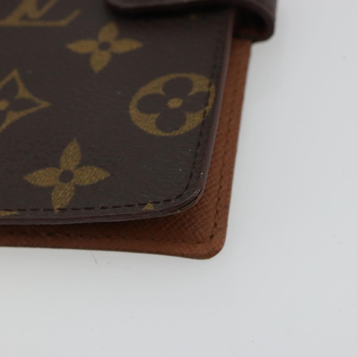 LOUIS VUITTON Monogram Agenda PM Day Planner Cover R20005 LV Auth BA12824