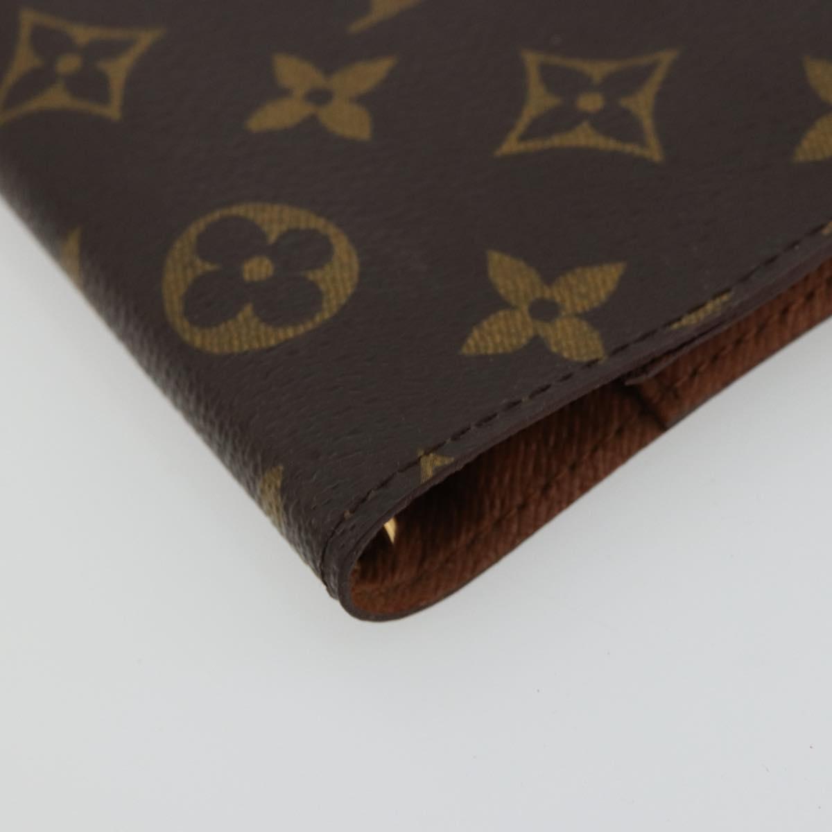 LOUIS VUITTON Monogram Agenda PM Day Planner Cover R20005 LV Auth BA12824