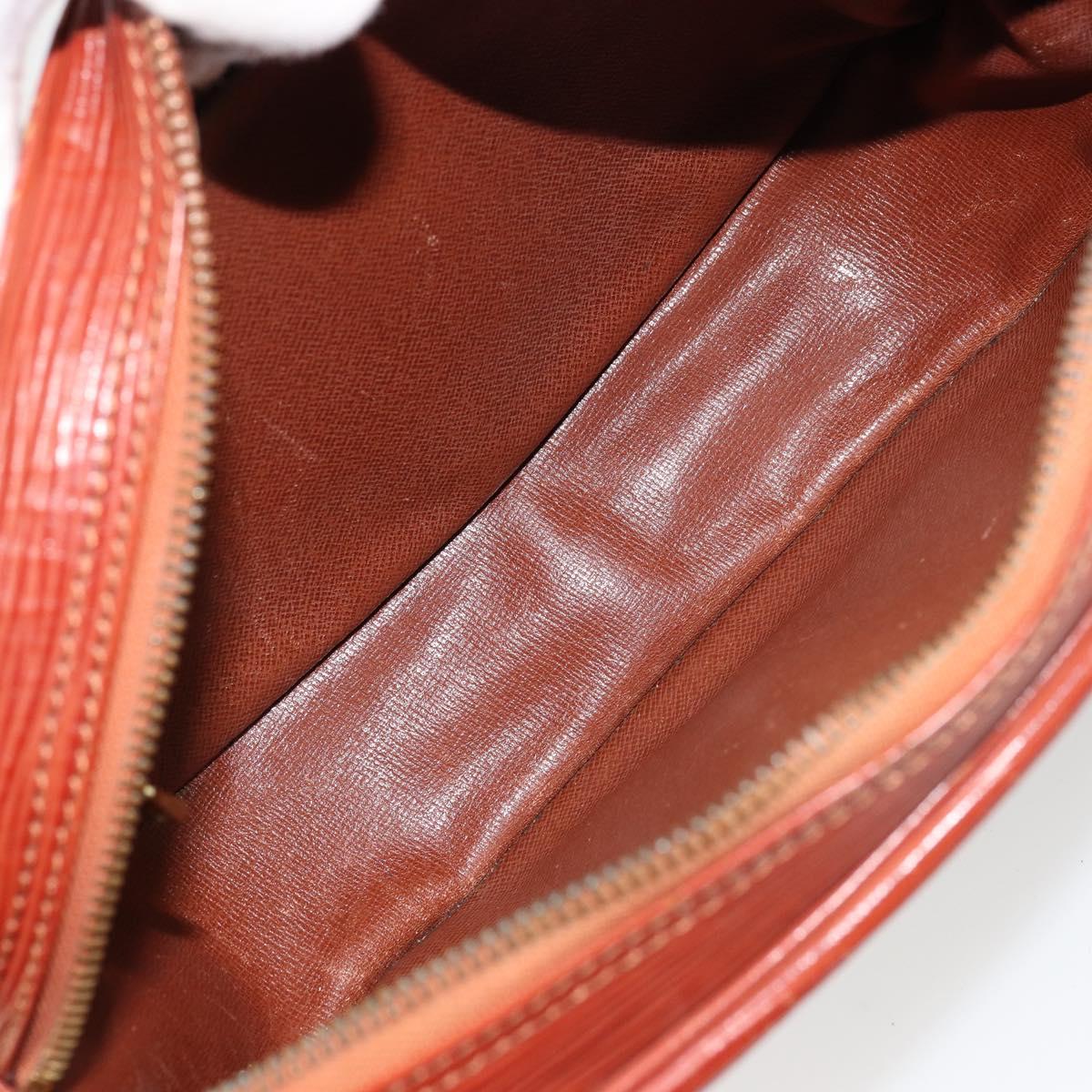 LOUIS VUITTON Epi Jeune Fille MM Shoulder Bag Brown M52153 LV Auth BA12827