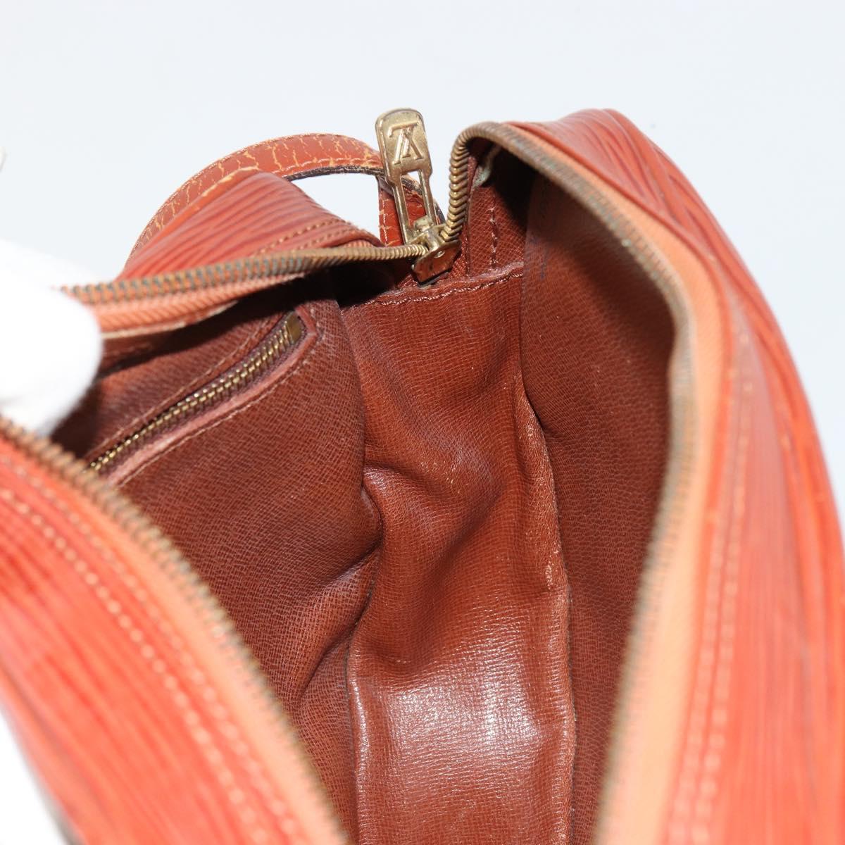 LOUIS VUITTON Epi Jeune Fille MM Shoulder Bag Brown M52153 LV Auth BA12827