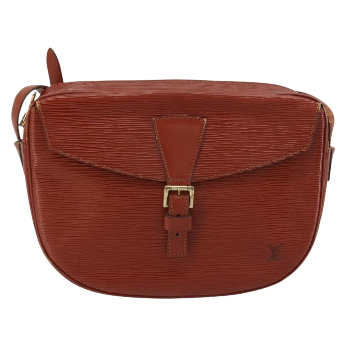 LOUIS VUITTON Epi Jeune Fille MM Shoulder Bag Brown M52153 LV Auth BA12827