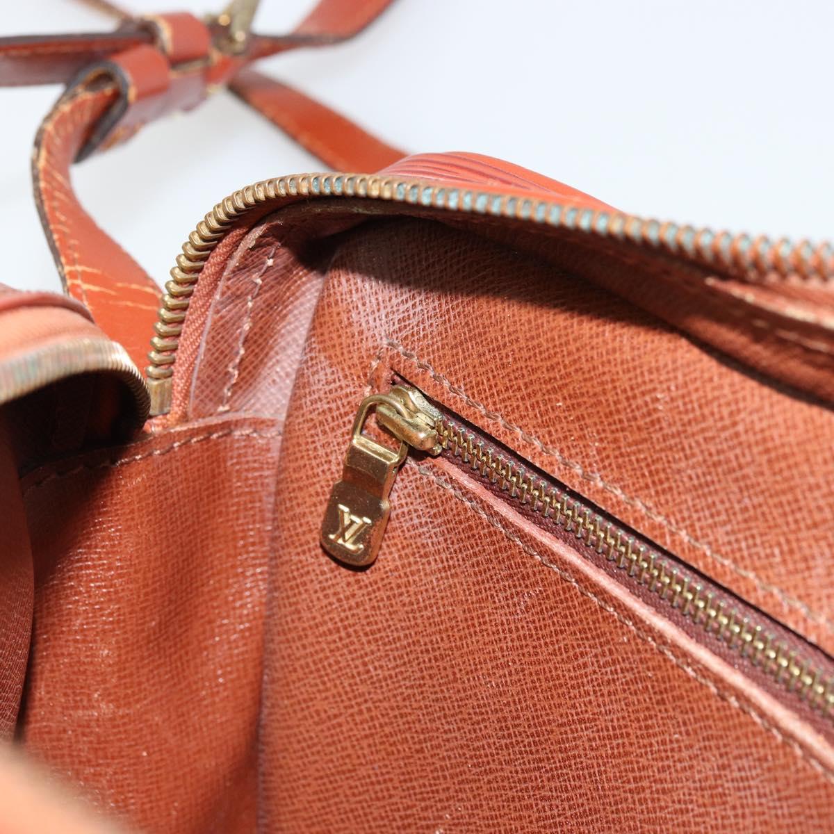 LOUIS VUITTON Epi Jeune Fille MM Shoulder Bag Brown M52153 LV Auth BA12827