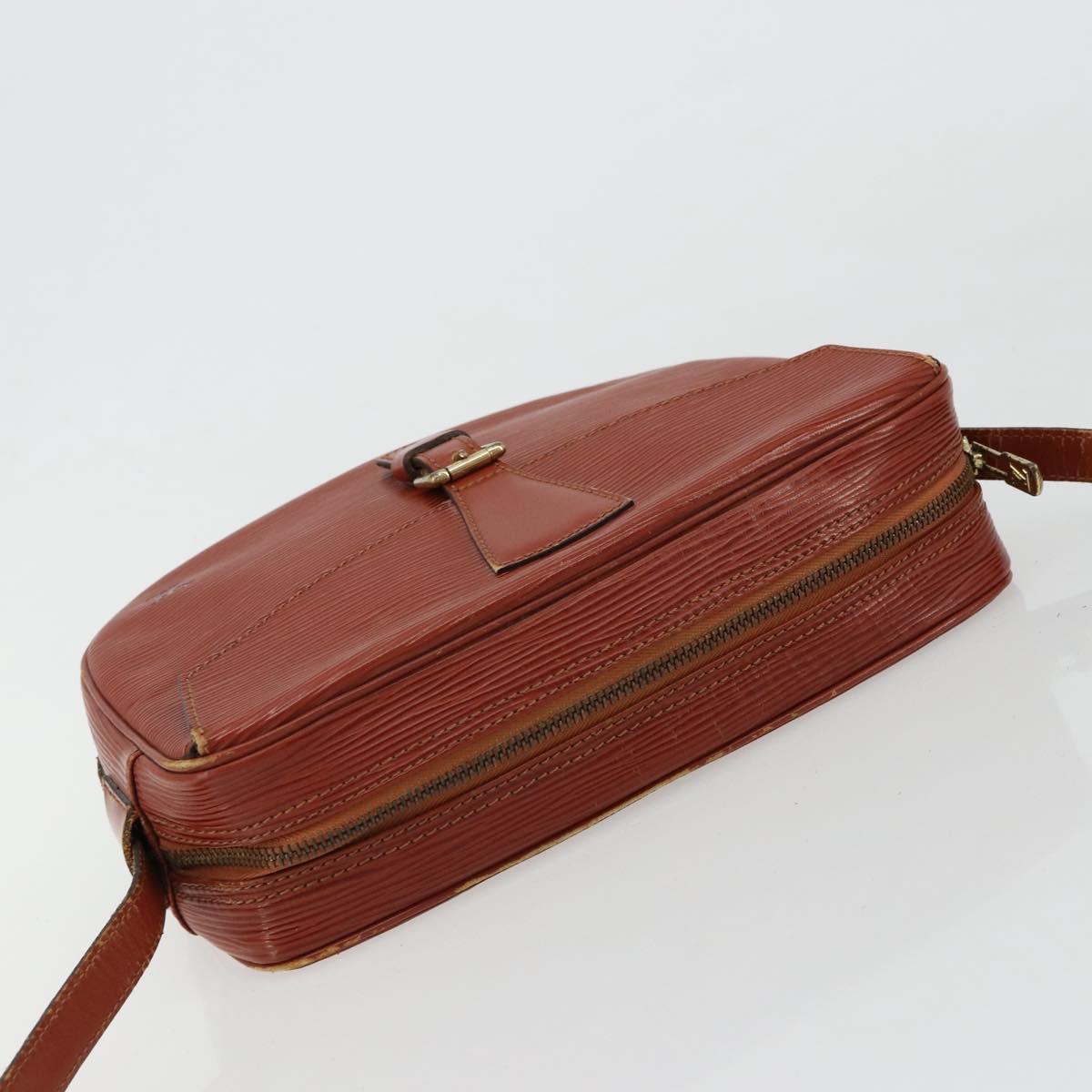 LOUIS VUITTON Epi Jeune Fille MM Shoulder Bag Brown M52153 LV Auth BA12827