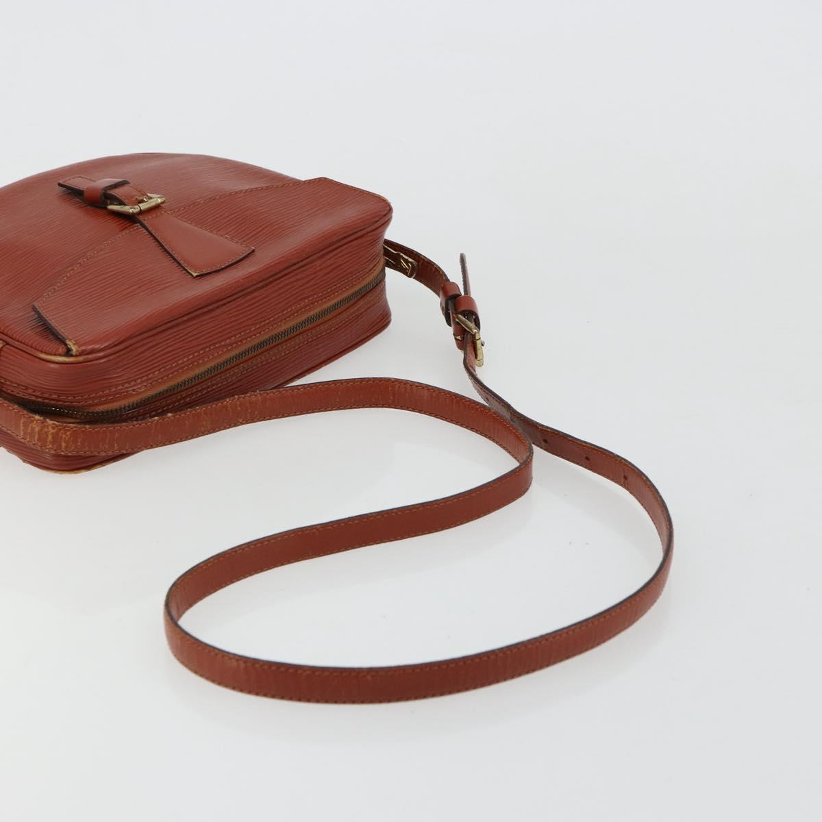 LOUIS VUITTON Epi Jeune Fille MM Shoulder Bag Brown M52153 LV Auth BA12827